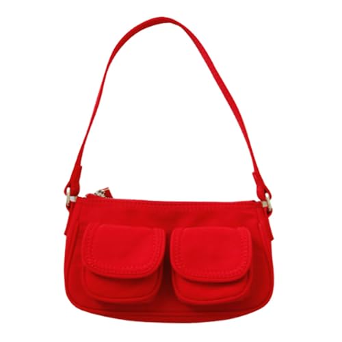 Women Shoulder Bag Casual Woman Fashion Purse for Vacation Shopping Commute Red