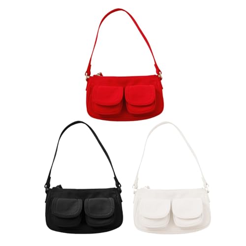 Women Shoulder Bag Casual Woman Fashion Purse for Vacation Shopping Commute Red