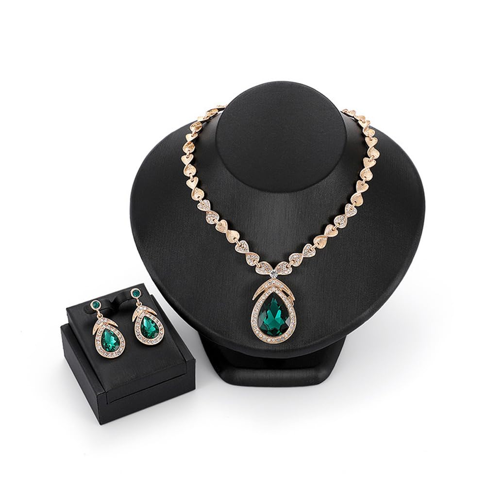 Stylish Design Fancy Crystal Necklace Jewellery Set