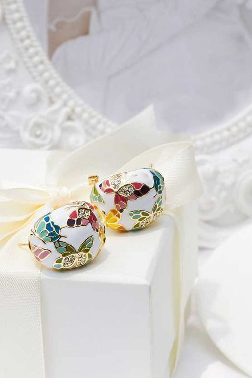 ewellery Sets for Women Enamel Necklace Pendant Jewellery set with Earrings
