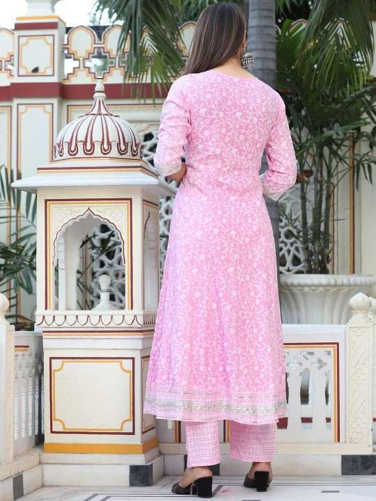 Rayon Anarkali Kurti Pant With Dupatta