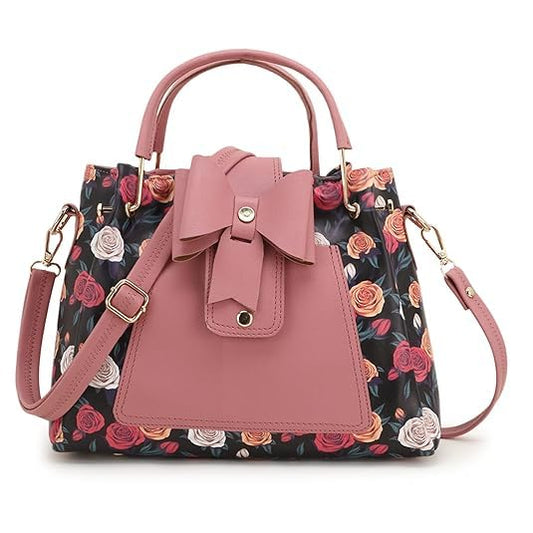 Handbags for Women Premium PU Leather Top Handle Stylish Shoulder Bag For Women & Girls| Black