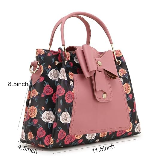 Handbags for Women Premium PU Leather Top Handle Stylish Shoulder Bag For Women & Girls| Black
