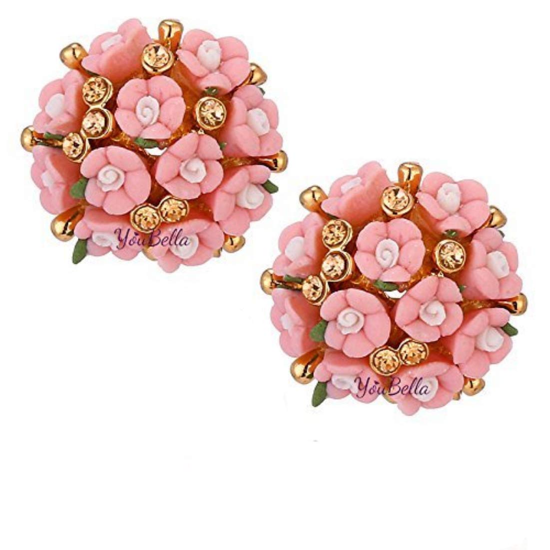 Jewellery for Women Gold-plated Floral Stud Tops Earings Earrings for Women & Girls