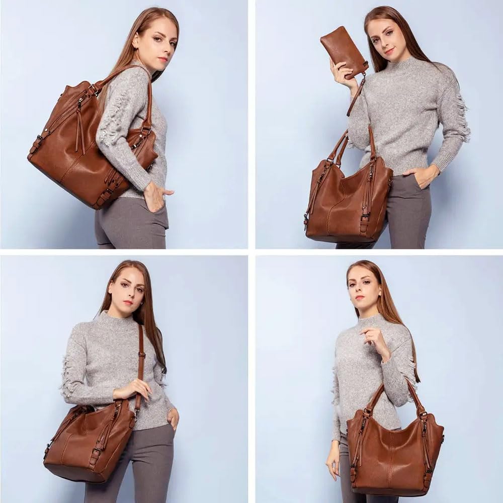 Detachable Strap & Wallet Purse for Women Handbag with Improve Zipper