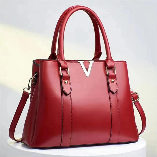 Women's Faux Leather Tote Bag | Ladies Purse Handbag
