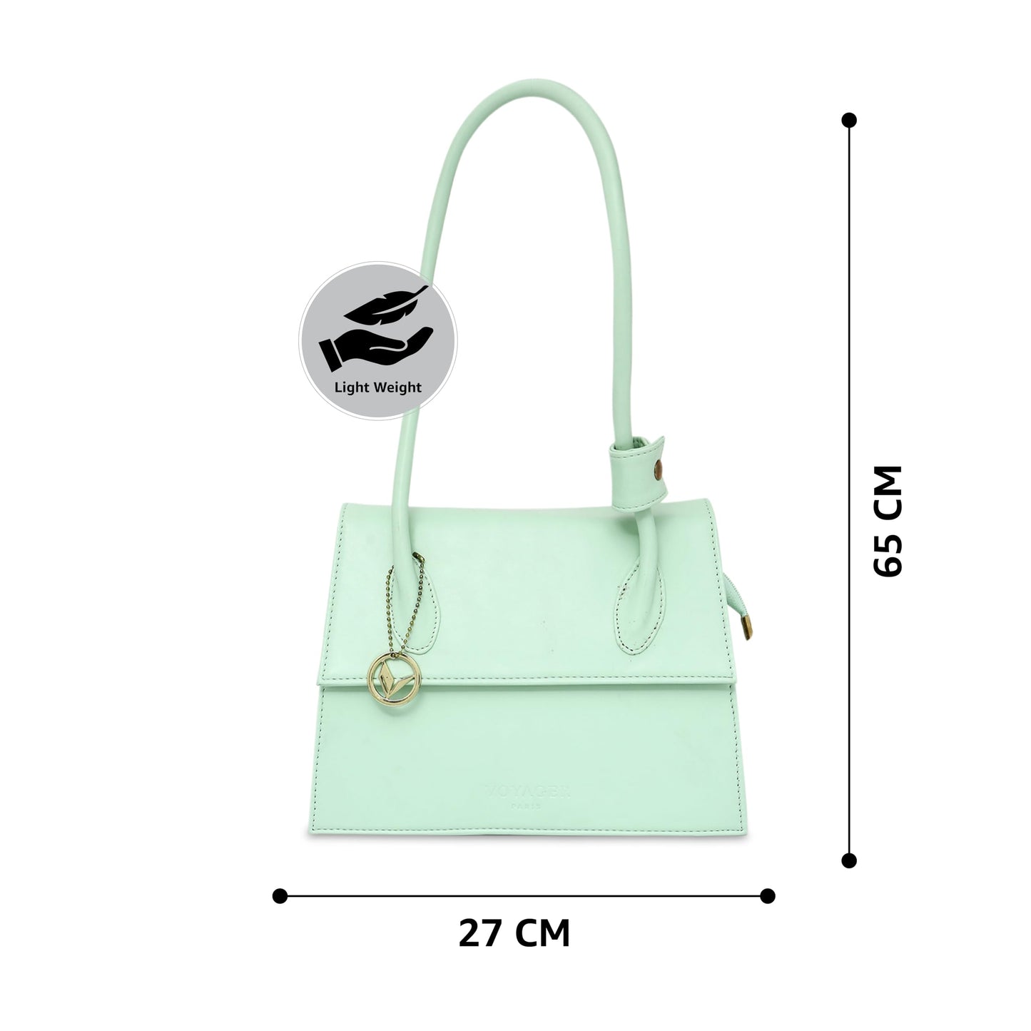 PARIS Sephora Handbag | Foldable Top Handle Bag | Vegan Leather | Has An Inner Zipper Pocket And One Open Pocket | Suitable For Office & Daily Use