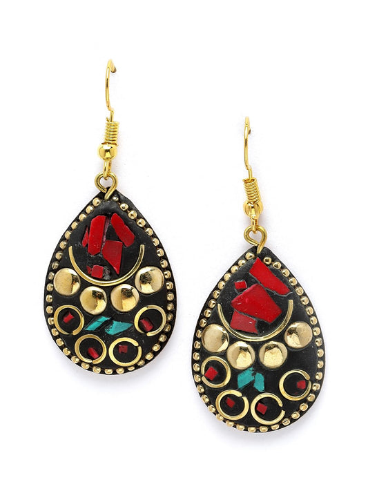 ashion Latest Stylish Traditional Tibetan Pendant Necklace Jewellery Set for Women