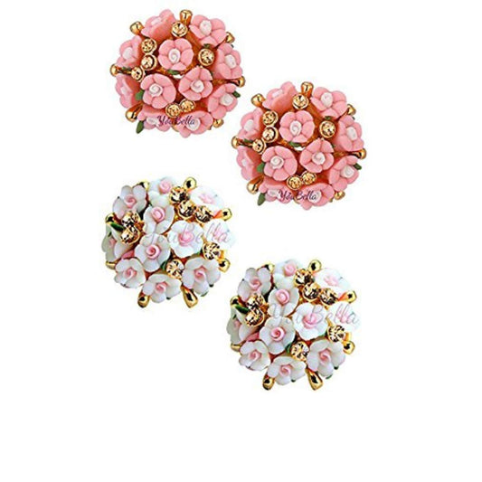 Jewellery for Women Gold-plated Floral Stud Tops Earings Earrings for Women & Girls