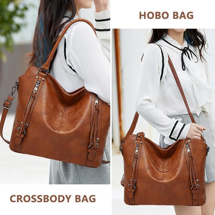 Detachable Strap & Wallet Purse for Women Handbag with Improve Zipper