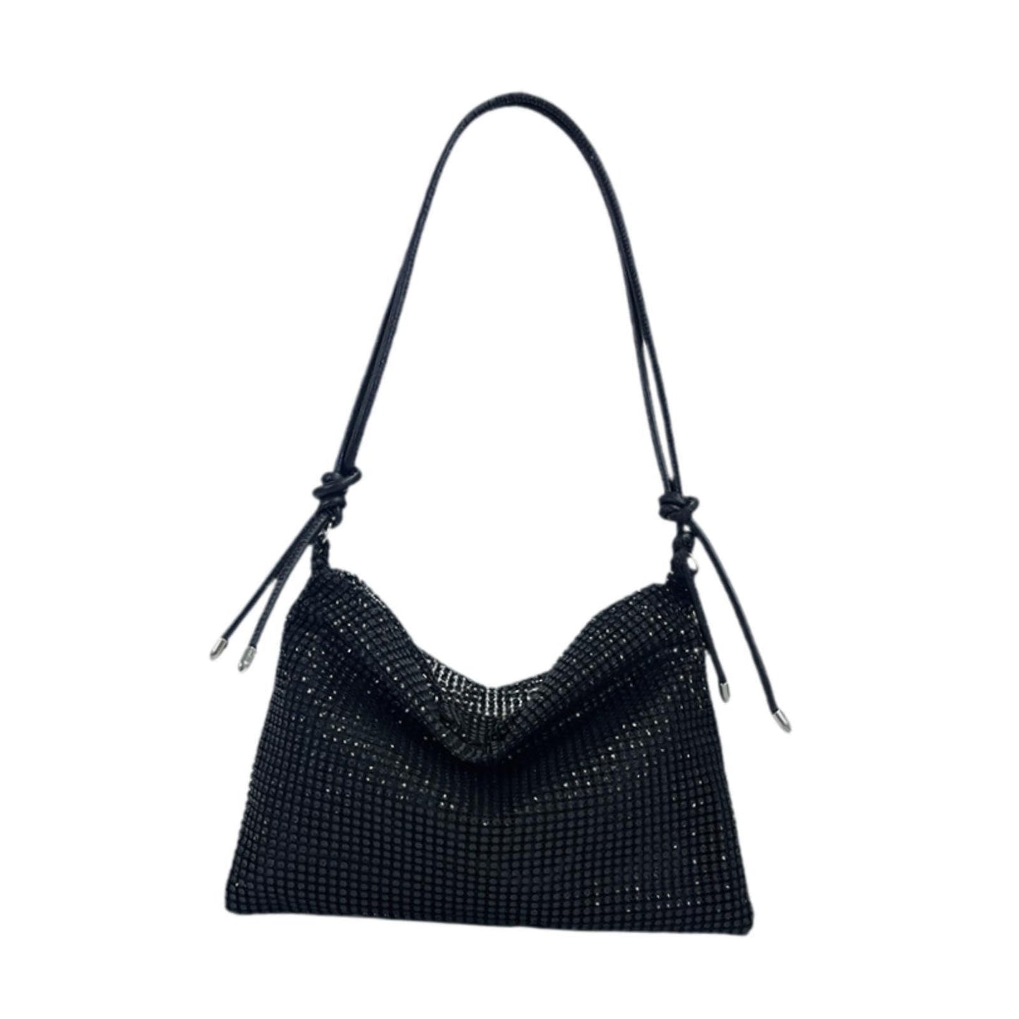 Rhinestone Purse for Women Commute Bag Handbag Vacation Stylish Shoulder Bag Black