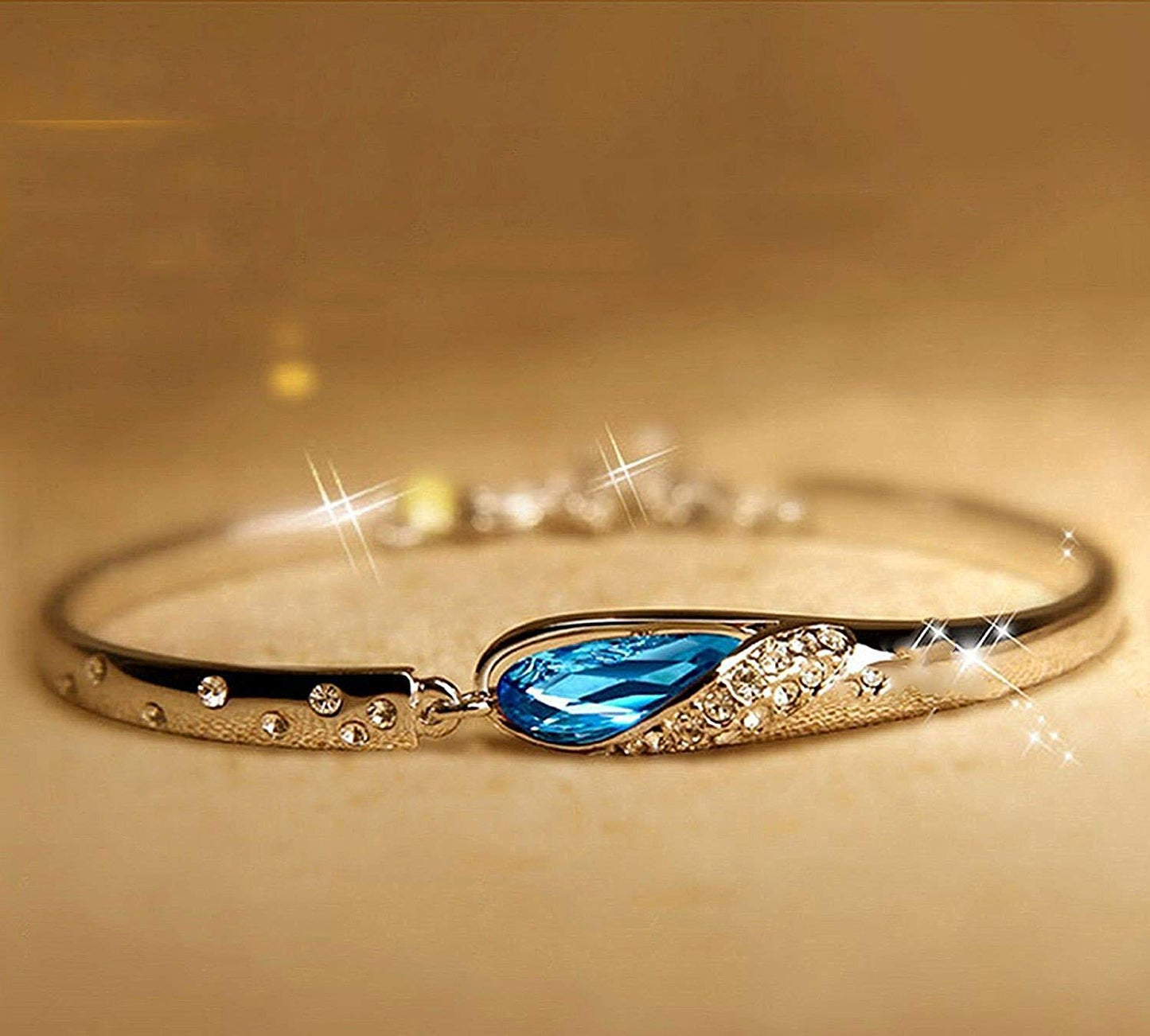 Valentine Gift for Girlfriend Wife Italian Designer Platinum Plated Stylish Crystal Jewellery Set