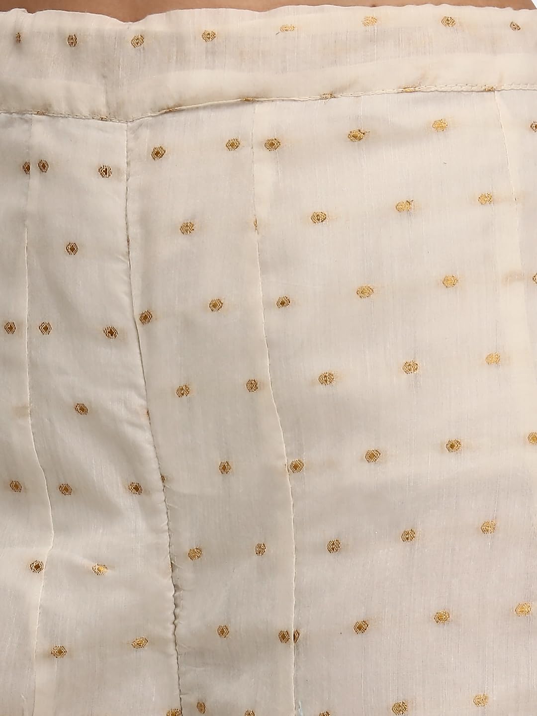 Cotton Embroidery Salwar Suit Set Kurta Sharara with Dupatta
