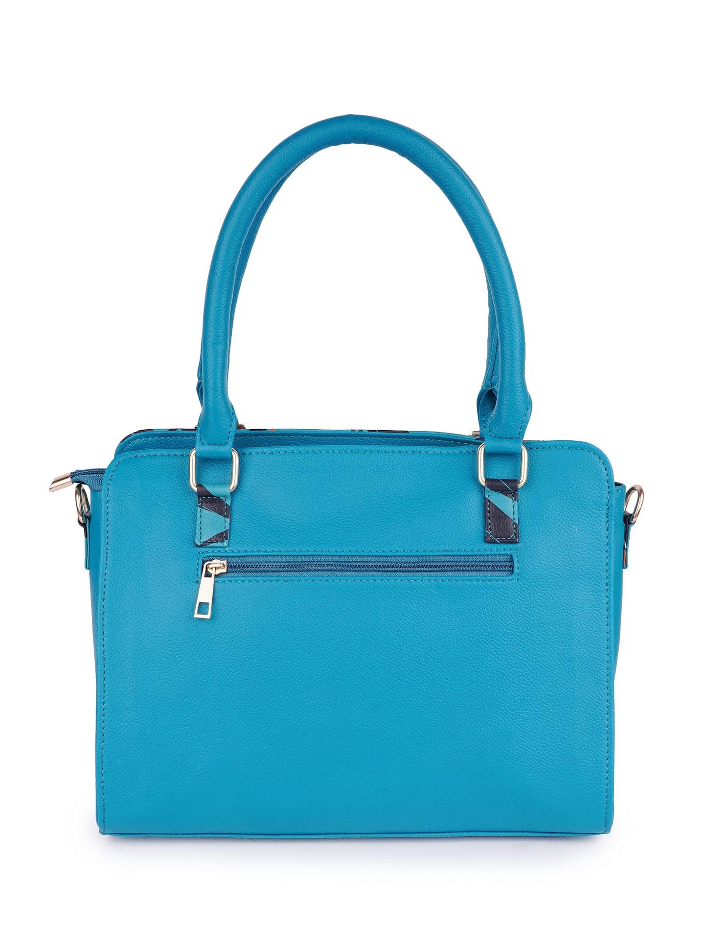 Women Fashion Leaf Print Design Handbags Synthetic Leather Top Handle Satchel Purse With Sling