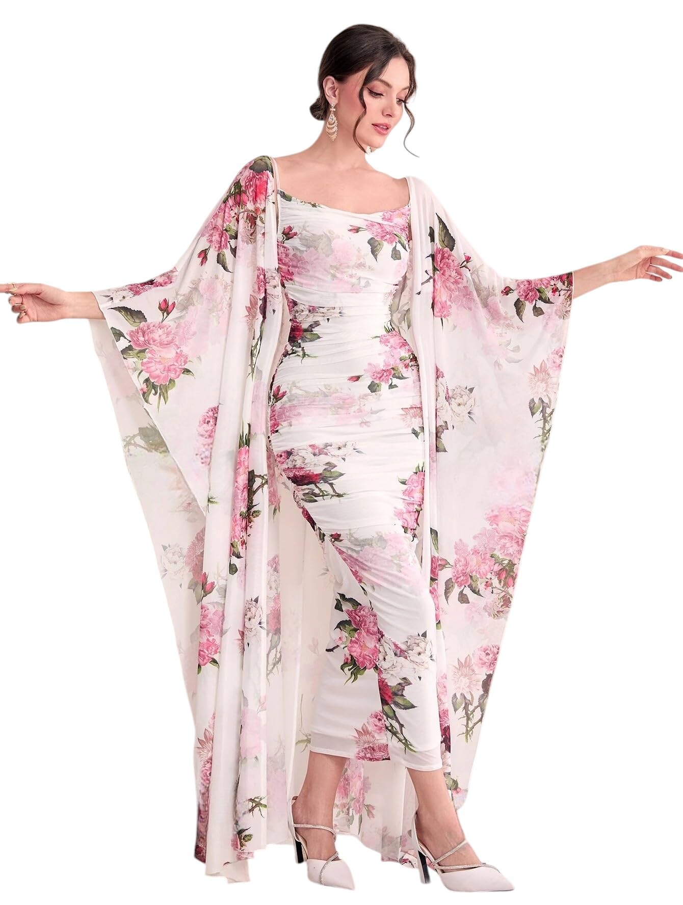 Women's Georgette Bodycon Maxi Dress