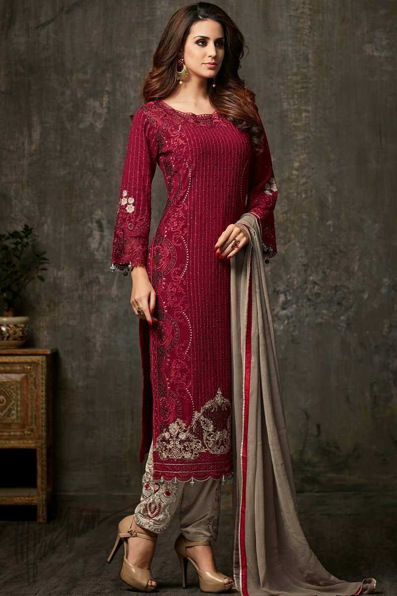 Ethnic wear Straight Salwar kameez