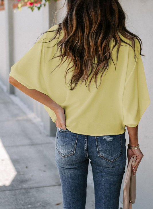 Womens Blouses and Tops Short Sleeve Chiffon Shirts and Tops