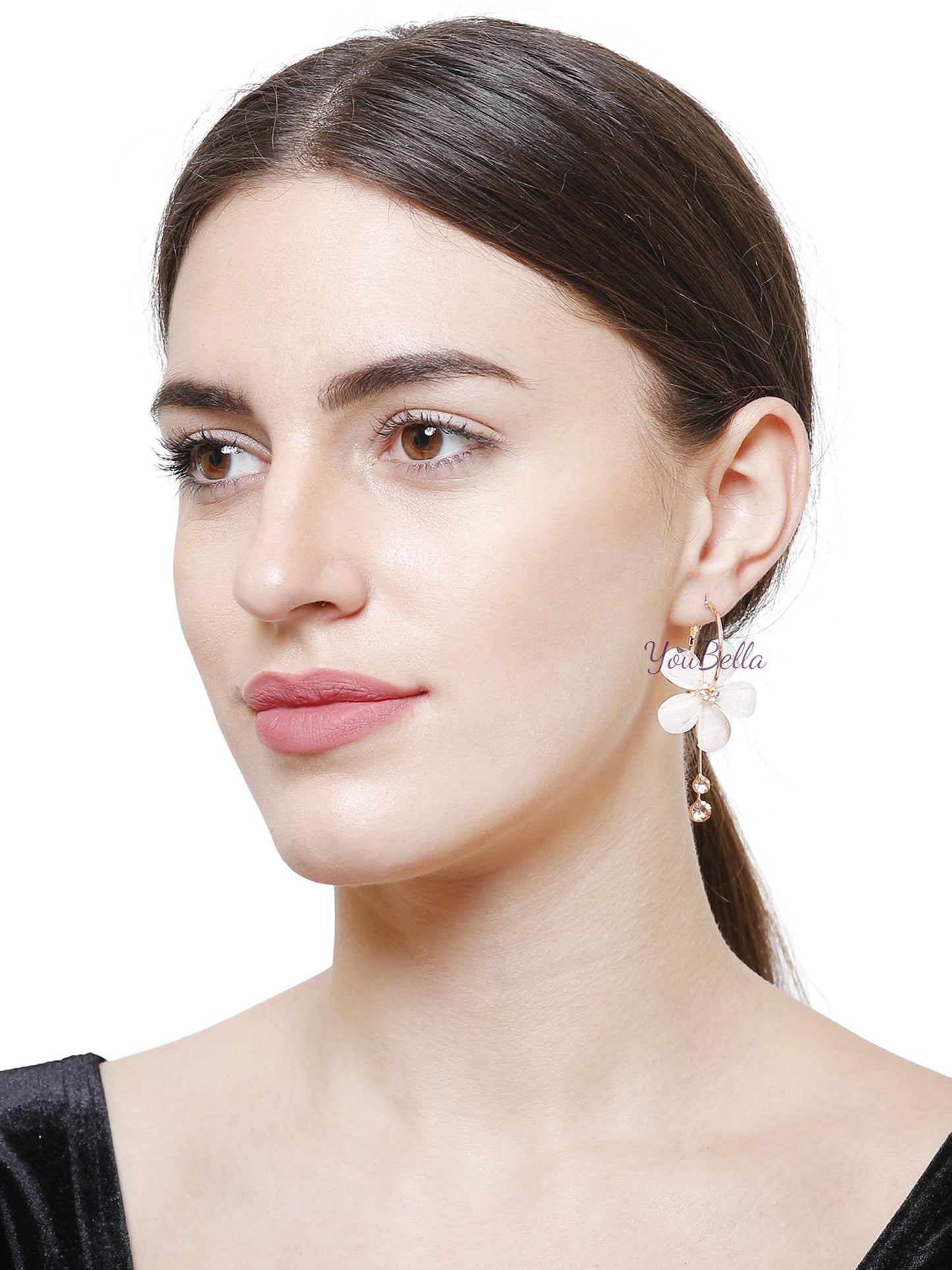 Jewellery Earings Gold Plated Floral Earrings