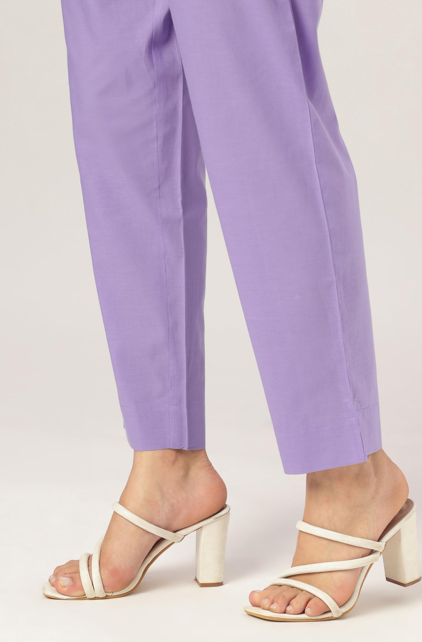 Lavender Pure Cotton Ethnic Motifs Printed A-line Kurta Set