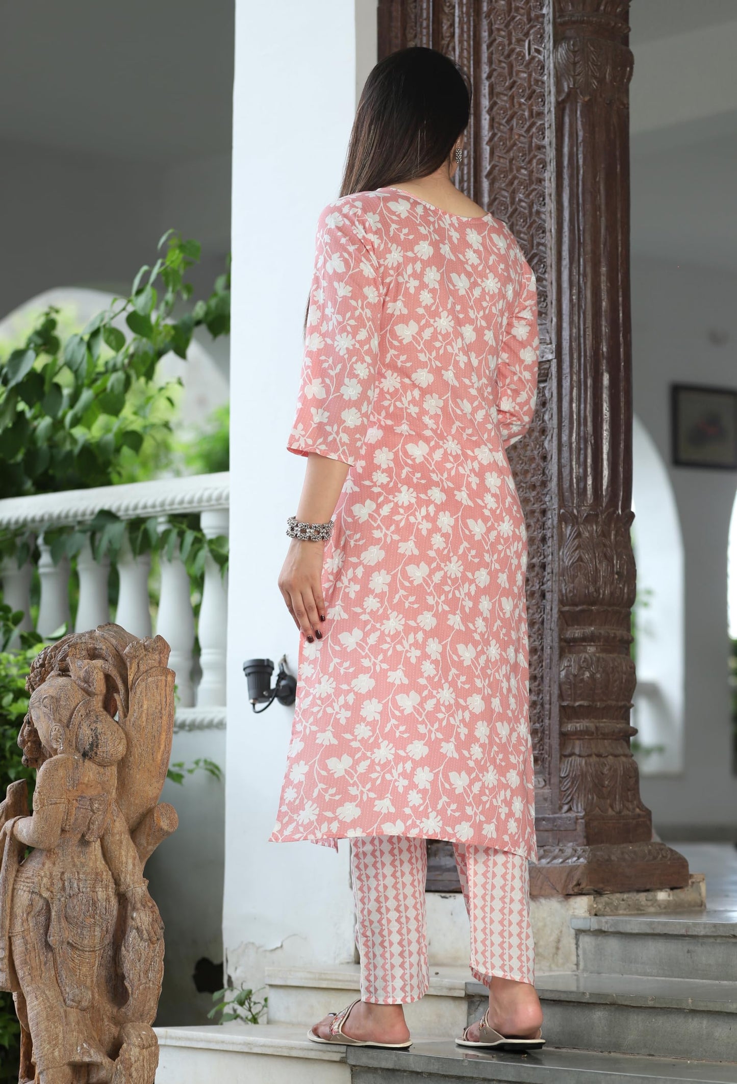 Jaipuri Pure Cotton Kurti Pant With Dupatta