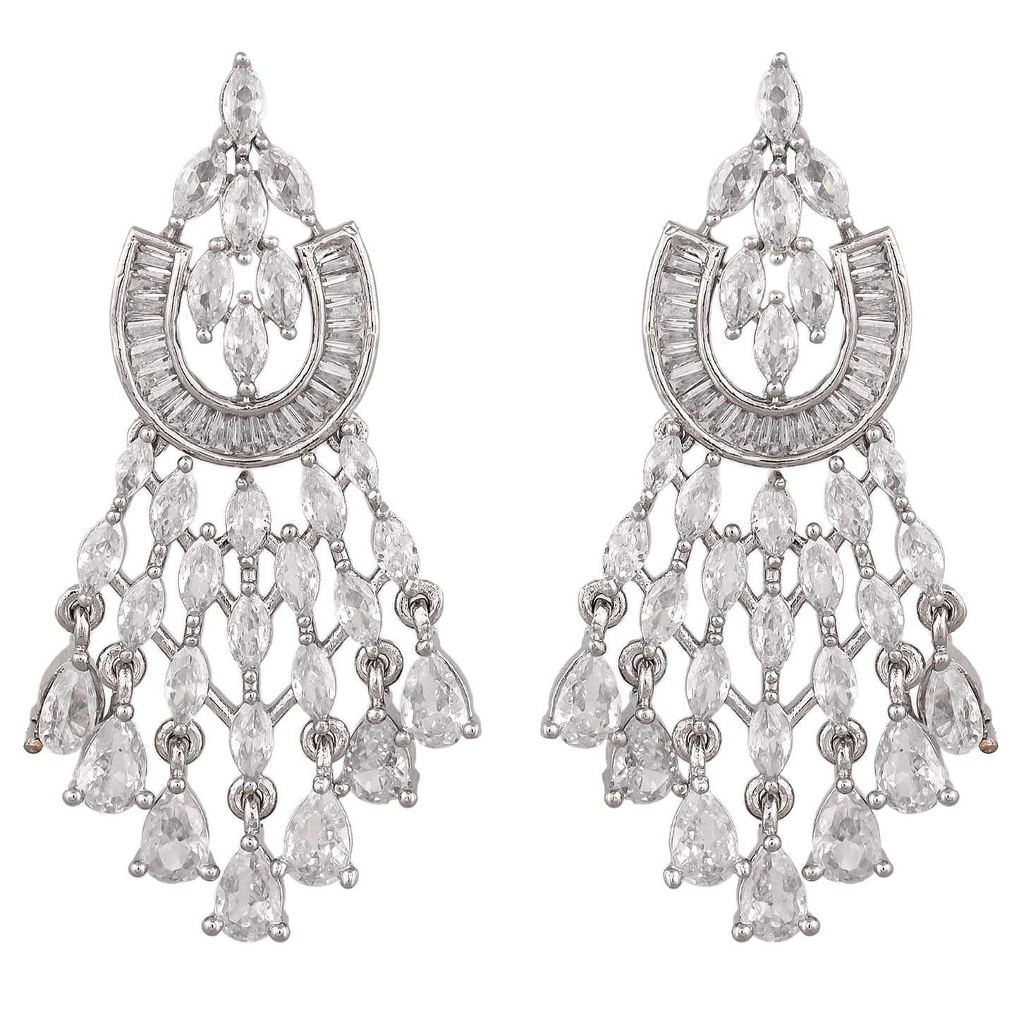 American Diamond Necklace set Gold Plated Traditional stylish wedding Western