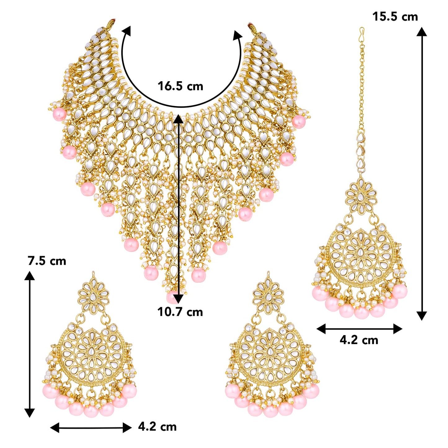 Faux Pearl Necklace & Jewelry Set Gift for Women