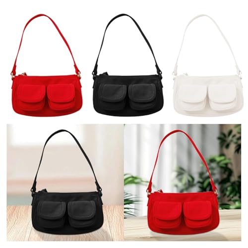 Women Shoulder Bag Casual Woman Fashion Purse for Vacation Shopping Commute Red