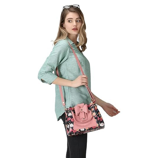 Handbags for Women Premium PU Leather Top Handle Stylish Shoulder Bag For Women & Girls| Black