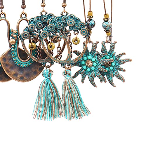 BOLLYWOOD®Dangle Earrings Set Ear Stud Statement Earrings Tassel for Gifts Women Girls Style F|Jewelry & Watches | Fashion Jewelry | Earrings|3Pairs Earrings