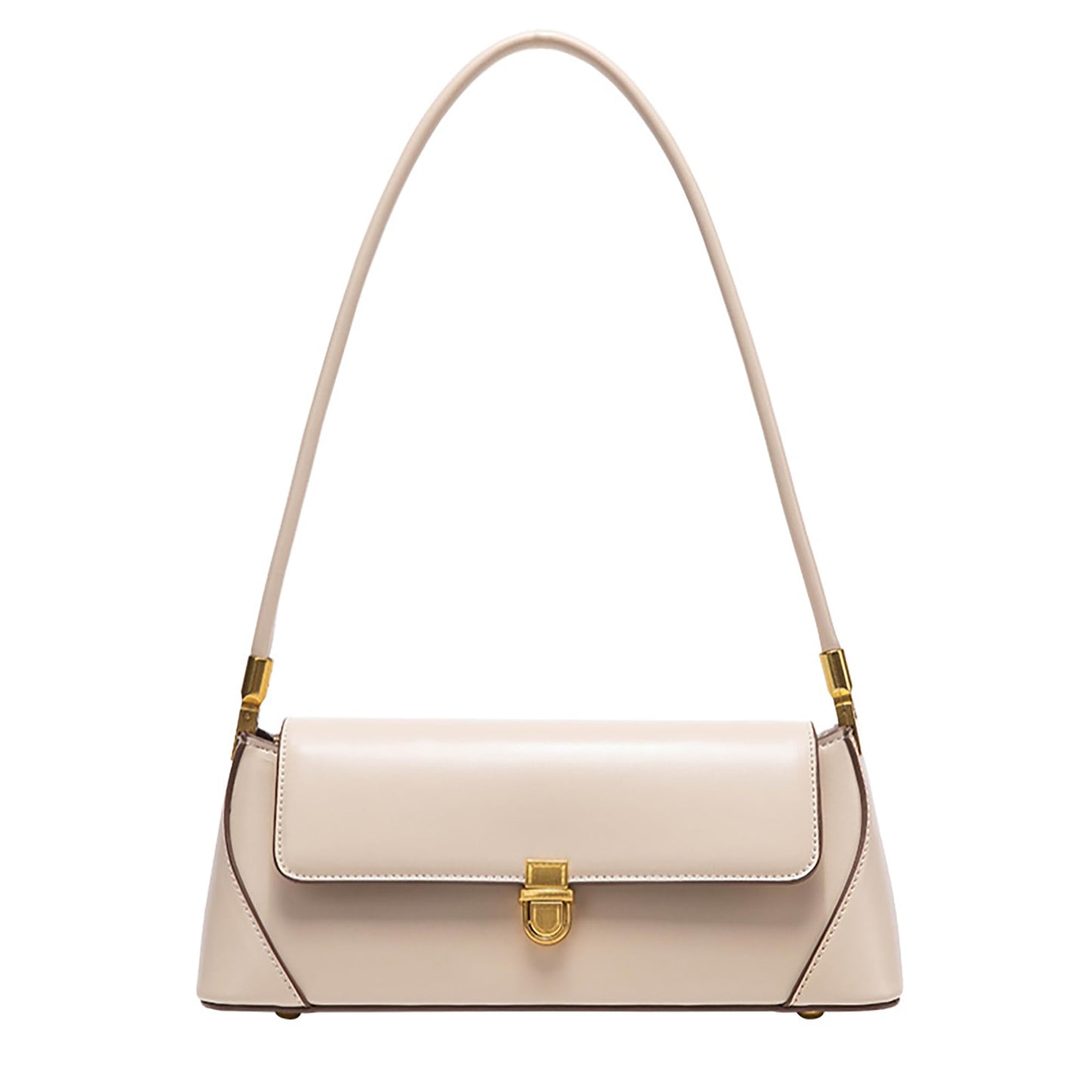 Clutch Bag Leather Retro Bag | Flap Shoulder Purse with Wide Strap for Girls