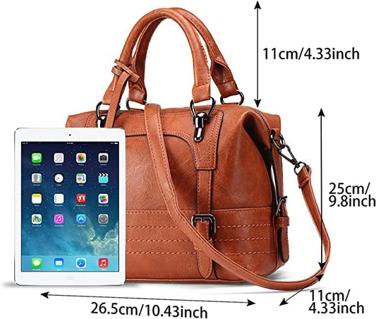 Tote Purse Women BagVintage Shoulder Bag Women Handbags Soft Leather Crossbody Bags For Women Ladies