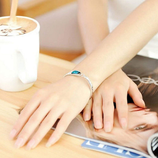 Valentine Gift for Girlfriend Wife Italian Designer Platinum Plated Stylish Crystal Jewellery Set