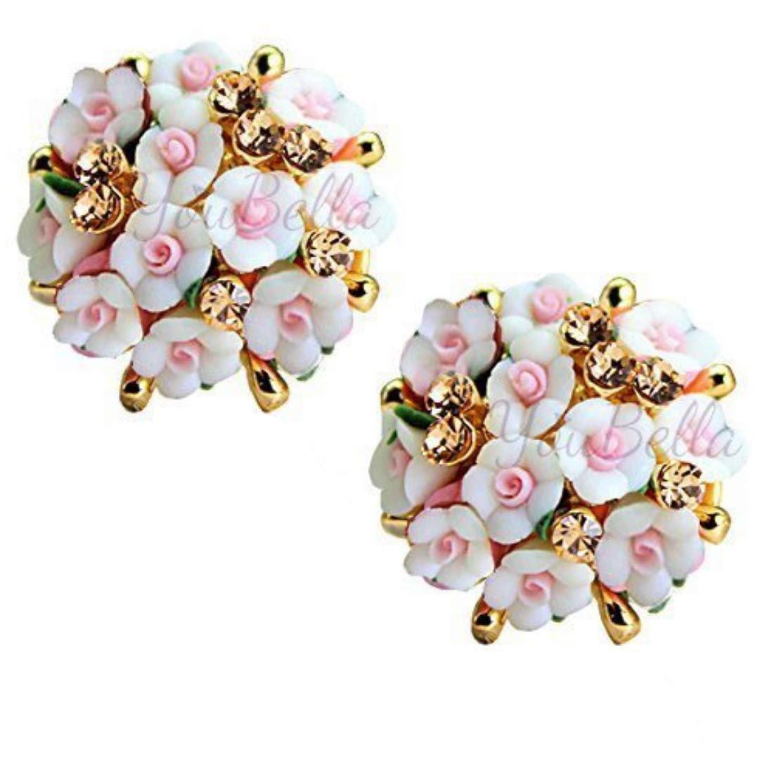 Jewellery for Women Gold-plated Floral Stud Tops Earings Earrings for Women & Girls
