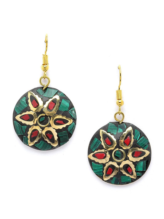Latest Stylish Traditional Tibetan Pendant Necklace Jewellery Set