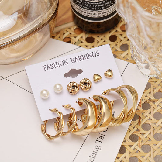 Fashion Jewellery Gold Plated Necklace and Earrings Combo Jewellery Set