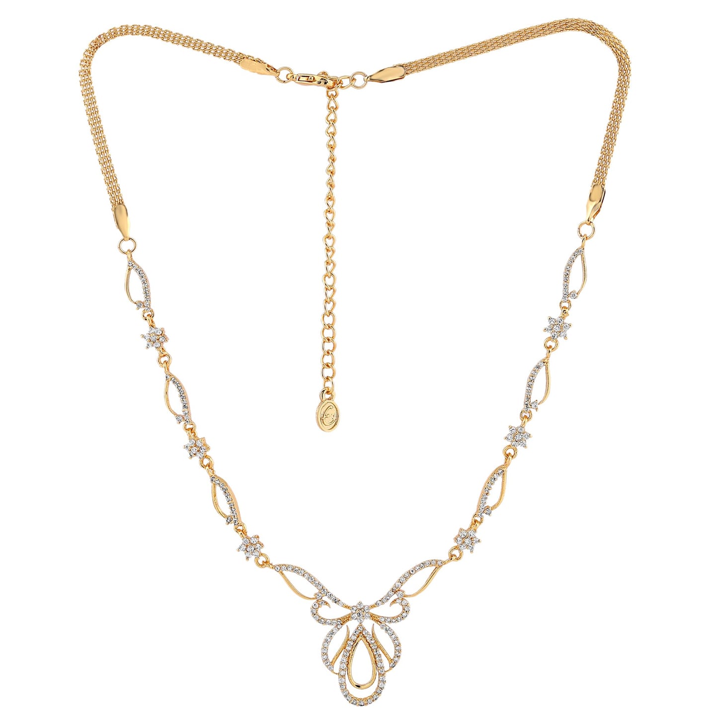 Jewellery Sets for Women Gold Plated Bridal Necklace Jewellery Set with Earrings