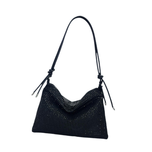 Rhinestone Purse for Women Commute Bag Handbag Vacation Stylish Shoulder Bag Black
