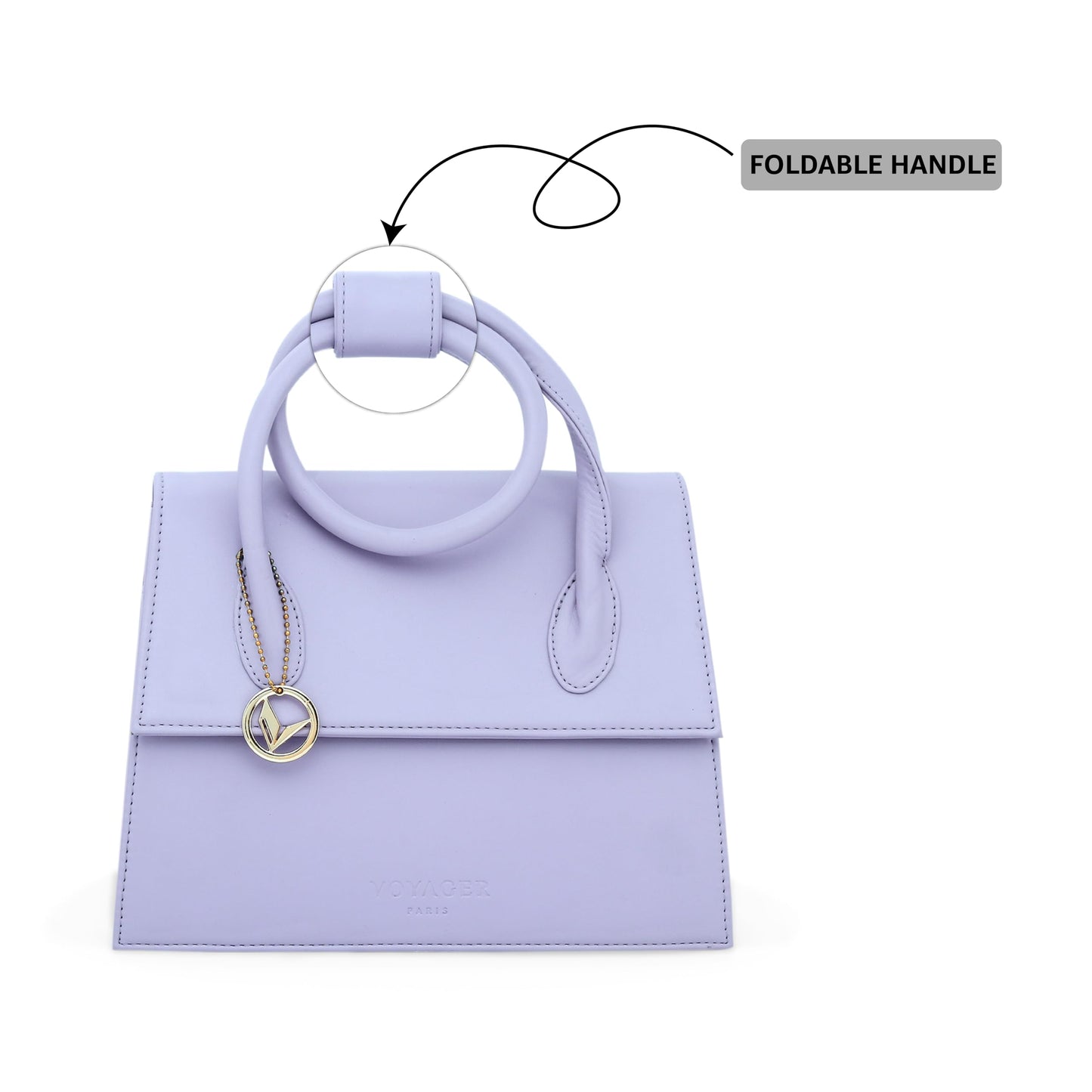 Sephora Handbag | Foldable Top Handle Bag | Vegan Leather | Has An Inner Zipper Pocket And One Open Pocket