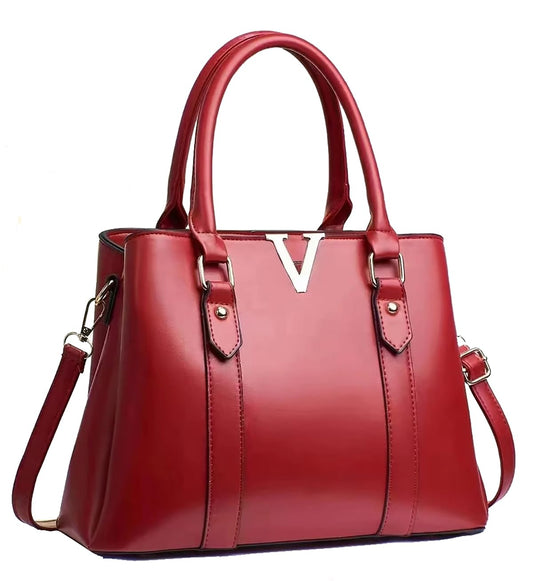 Women's Faux Leather Tote Bag | Ladies Purse Handbag