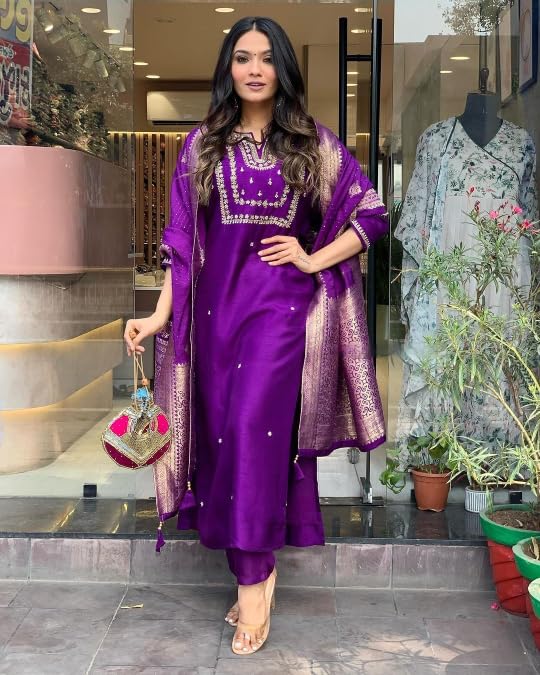 Anarkali Dress, Alia cut kurti pant and Dupatta 3pc set