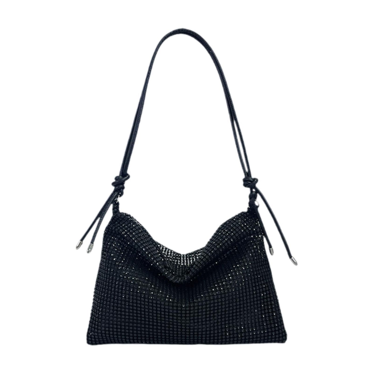 Rhinestone Purse for Women Commute Bag Handbag Vacation Stylish Shoulder Bag Black