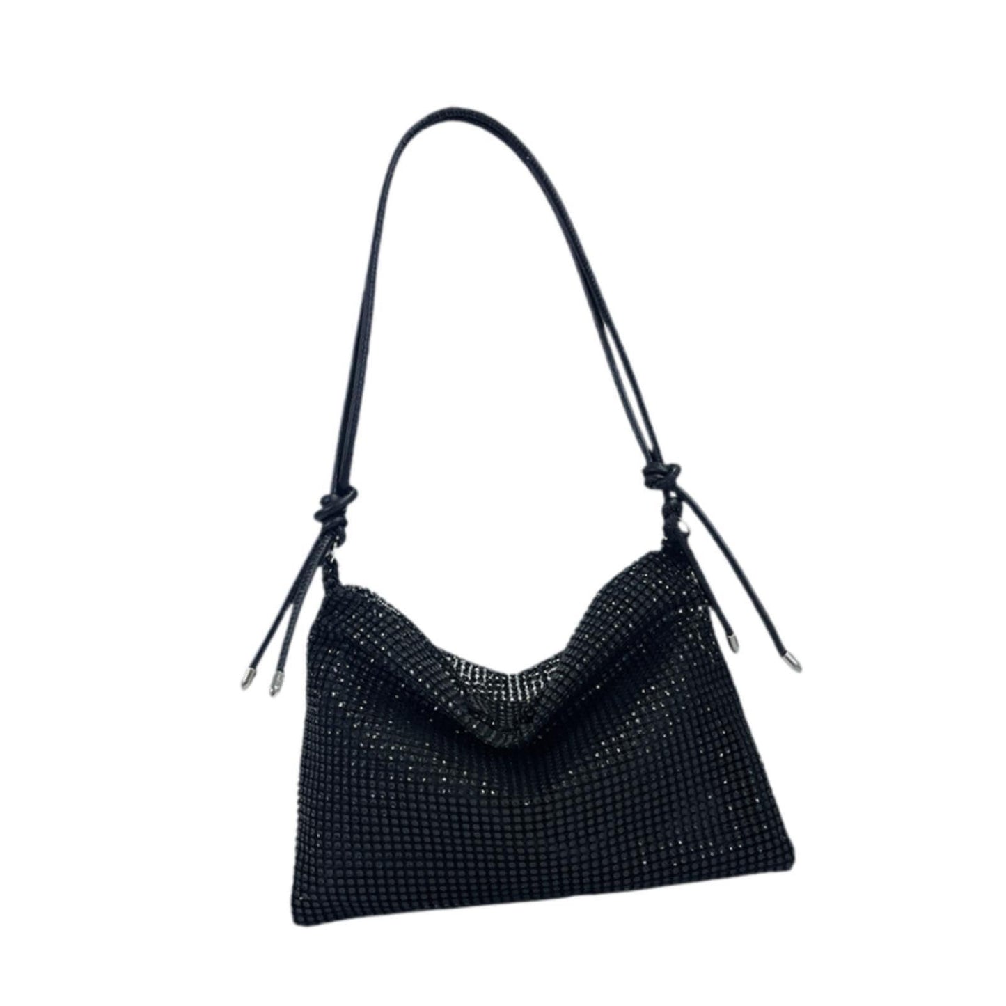 Rhinestone Purse for Women Commute Bag Handbag Vacation Stylish Shoulder Bag Black