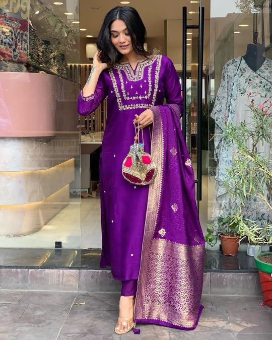 Anarkali Dress, Alia cut kurti pant and Dupatta 3pc set