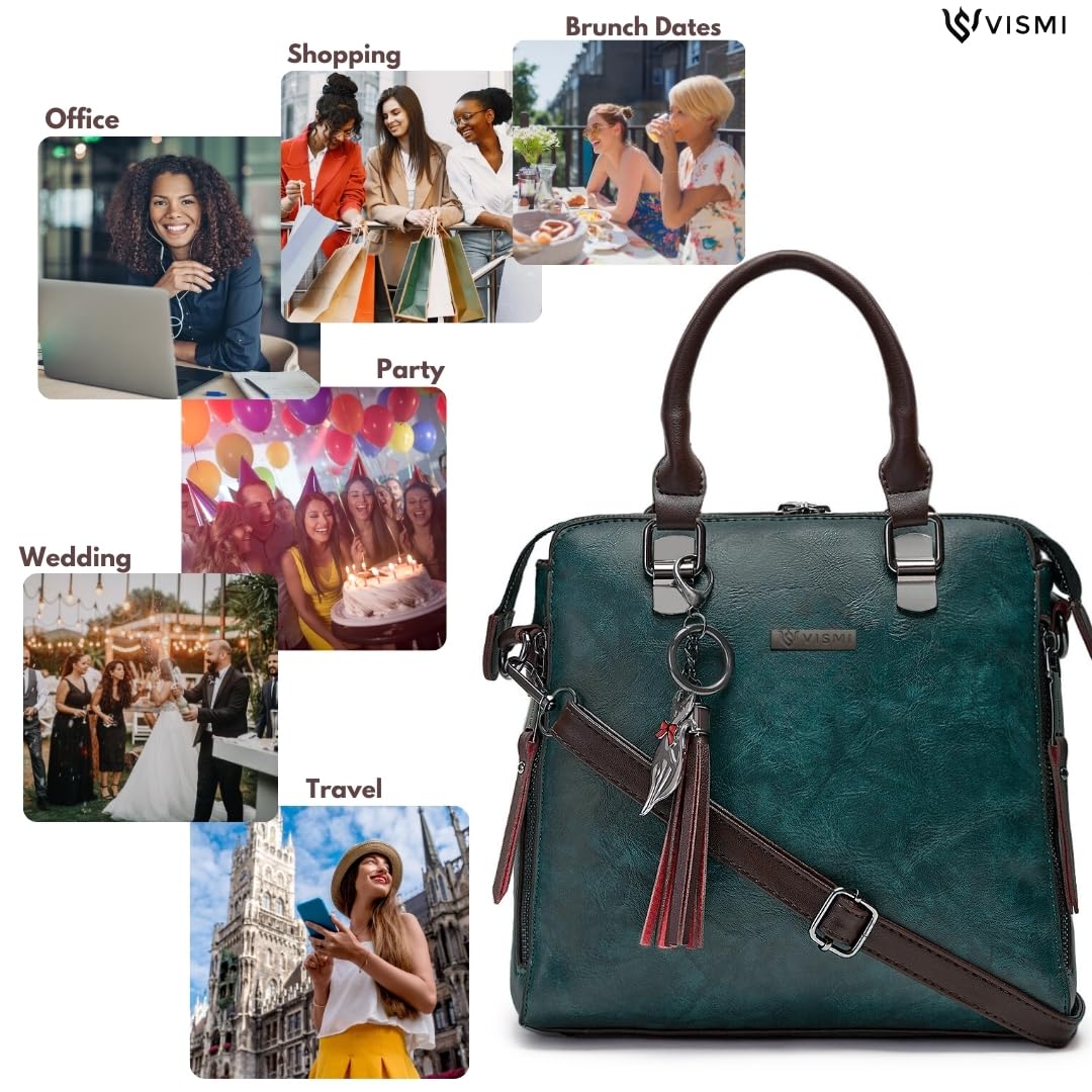 Stylish Leather Small Handbag Box Satchel Shoulder Sling Bags for Women | Ladies Purse