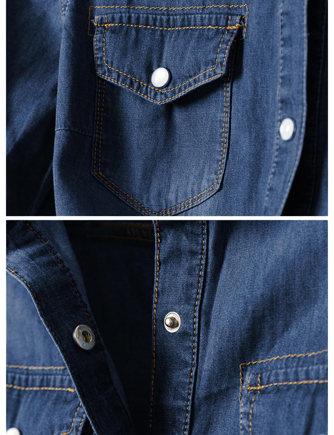 Women's 3/4 Sleeve Denim Crop Top Tie Knot Shirt Cardigan