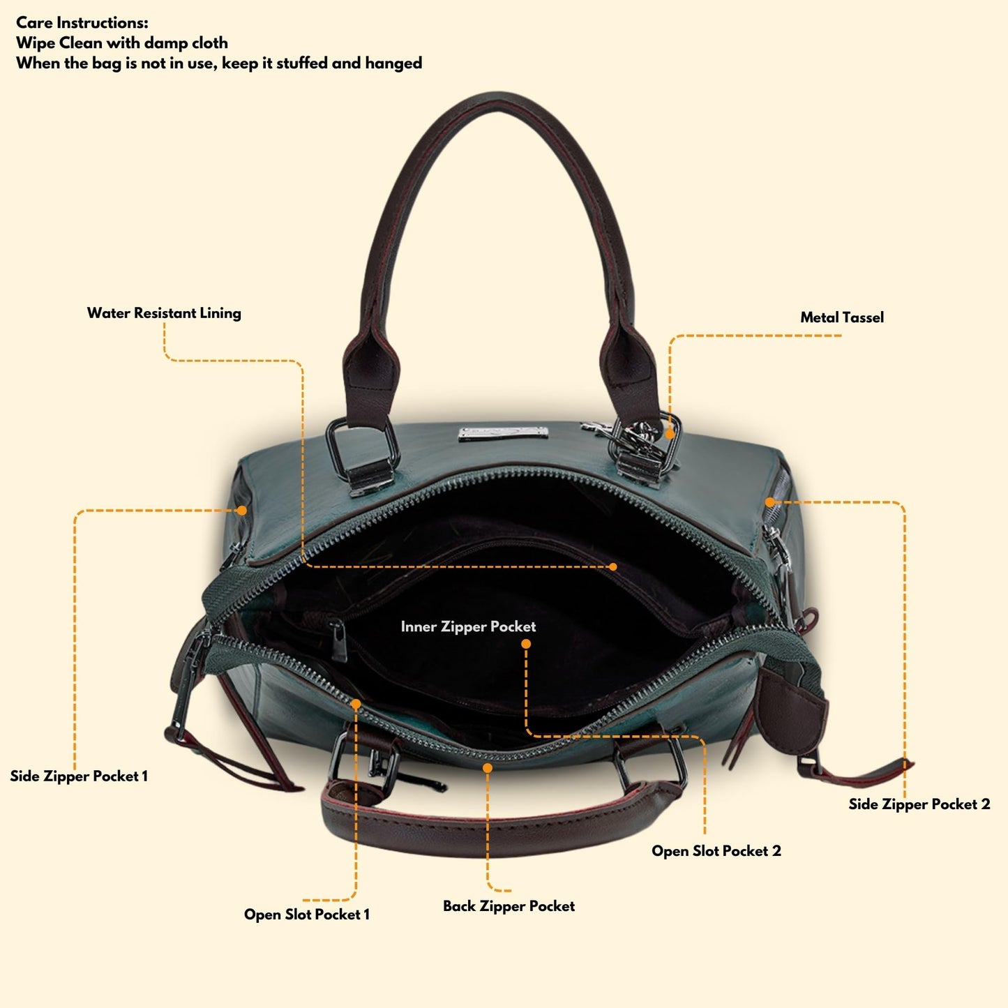 Stylish Leather Small Handbag Box Satchel Shoulder Sling Bags for Women | Ladies Purse