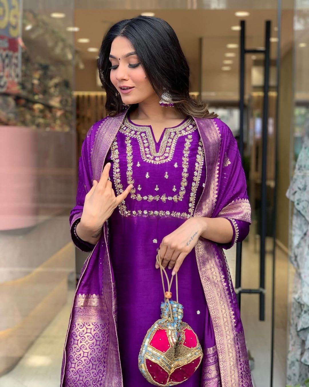Anarkali Dress, Alia cut kurti pant and Dupatta 3pc set