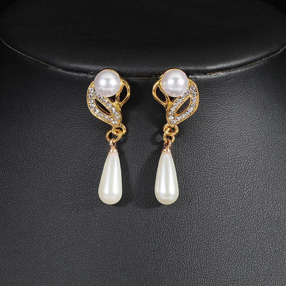 Stylish Design Fancy Traditional Pearl Necklace Jewellery Set