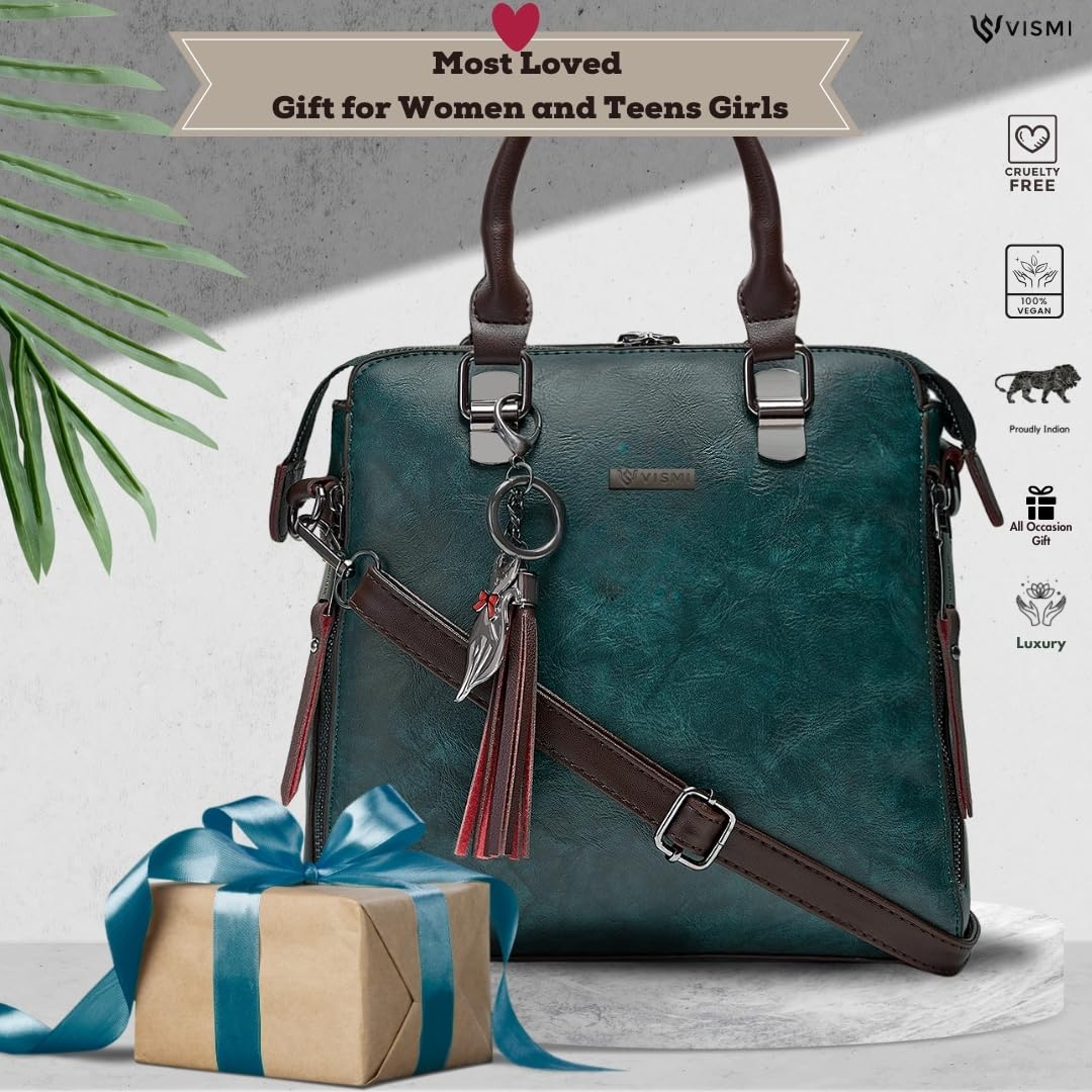 Stylish Leather Small Handbag Box Satchel Shoulder Sling Bags for Women | Ladies Purse