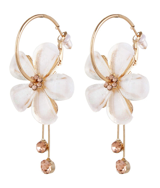 Jewellery Earings Gold Plated Floral Earrings